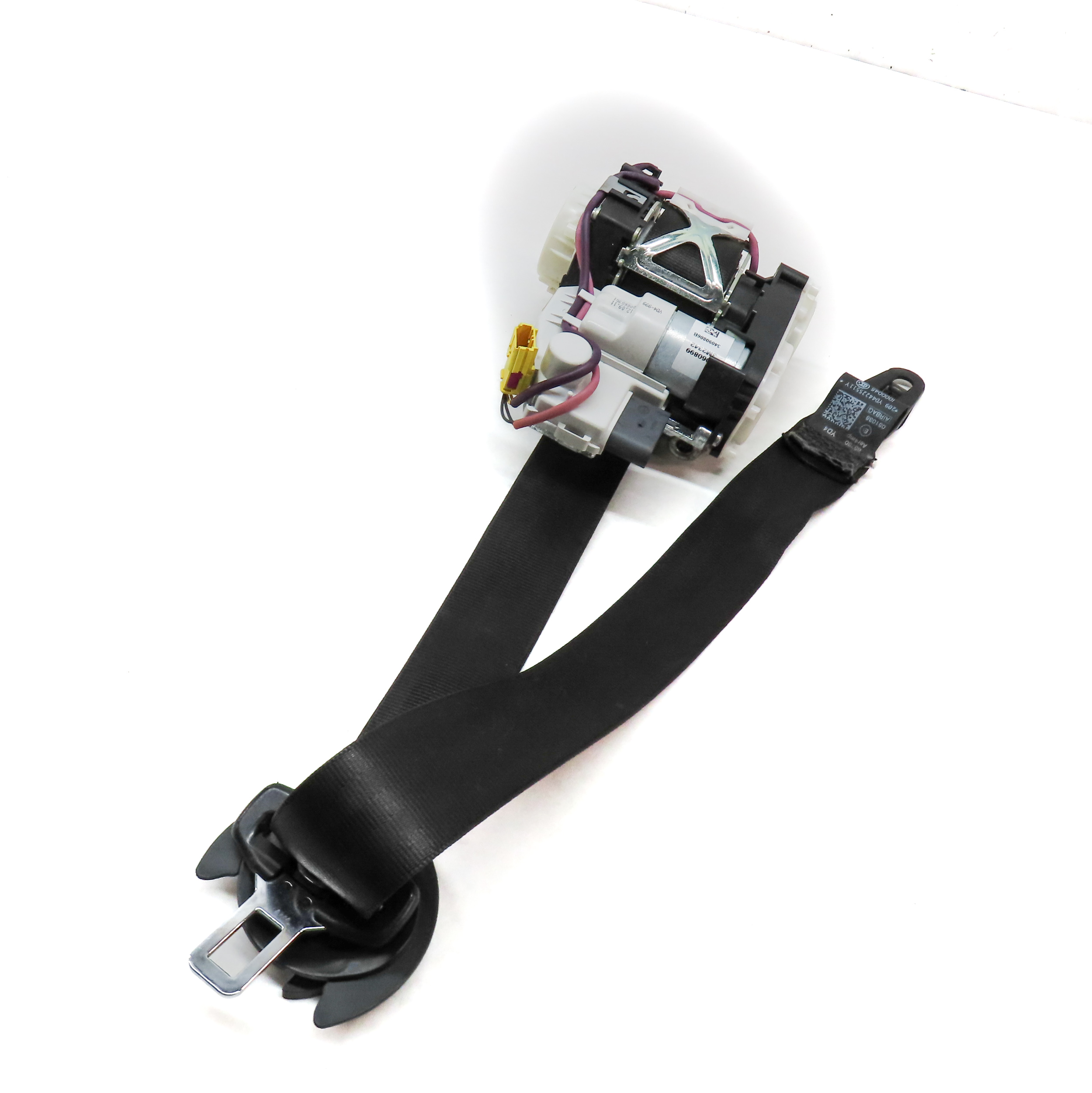 2011-2018 AUDI A8 S8 (D4 4H) FRONT LEFT DRIVER SEATBELT RETRACTOR (BLACK) — exact item pictured